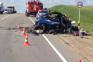 Место происшествия &copy;&nbsp;Фото ОПБДД УГИБДД по Ставропольскому краю