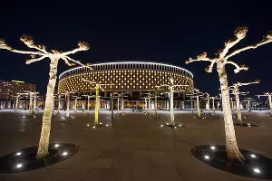 Парк «Краснодар»  с новогодней подсветкой &copy;&nbsp;Фото Елены Синеок, Юга.ру