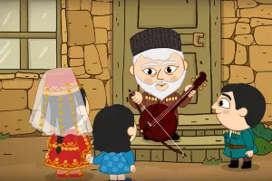 Кадр из серии «Ню­ша-бо­гатыр­ша» &copy;&nbsp;Скриншот видео из группы &laquo;Сме&shy;шари&shy;ки&raquo; во ВКонтакте