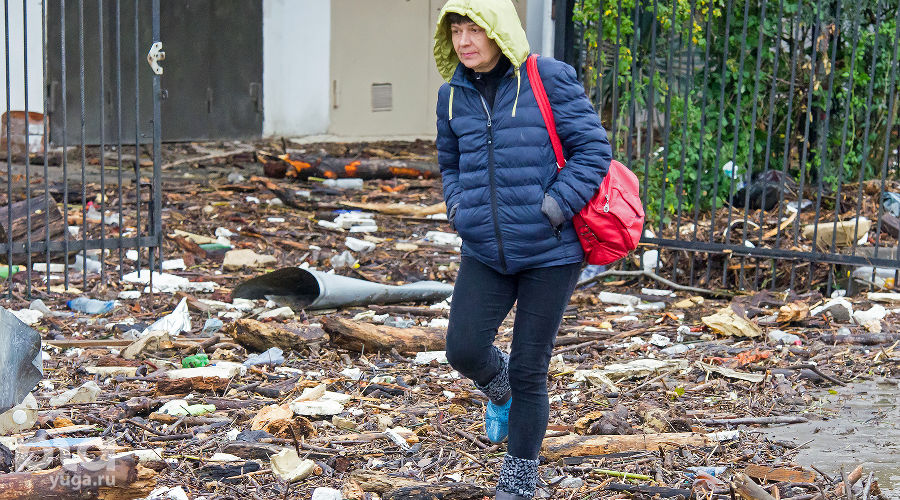 Последствия ливней и подтоплений в Туапсе, 25 октября 2018 г. © Фото Владислава Щеколдина, Юга.ру