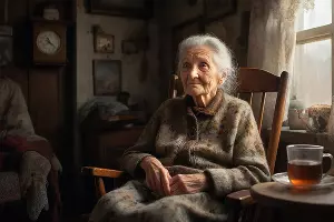 пенсионер &copy;&nbsp;Изображение сгенерировано нейросетью Gigachat