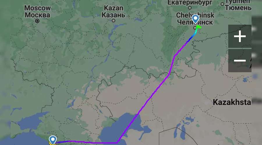  &copy;&nbsp;Скриншот www.flightradar24.com/data/flights/dp323#32cdb360