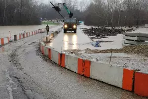 Мост через реку Шебш &copy;&nbsp;Фото из группы &laquo;Станица Григорьевская и Ставропольская&raquo; в соцсети &laquo;ВКонтакте&raquo;, vk.com/grigstav