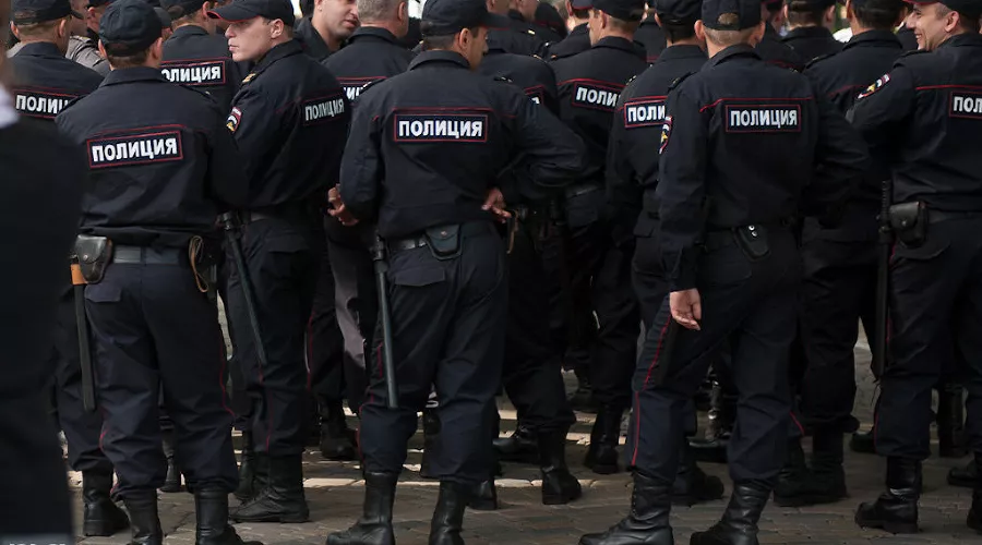 Развод личного состава гарнизона полиции и казаков в Краснодаре &copy;&nbsp;Алёна Живцова, ЮГА.ру