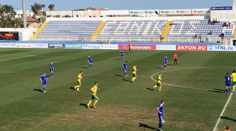 Матч Кубка ФНЛ «Чертаново» — «Кубань» &copy;&nbsp;Фото из аккаунта в Twitter, twitter.com/fckuban_ru