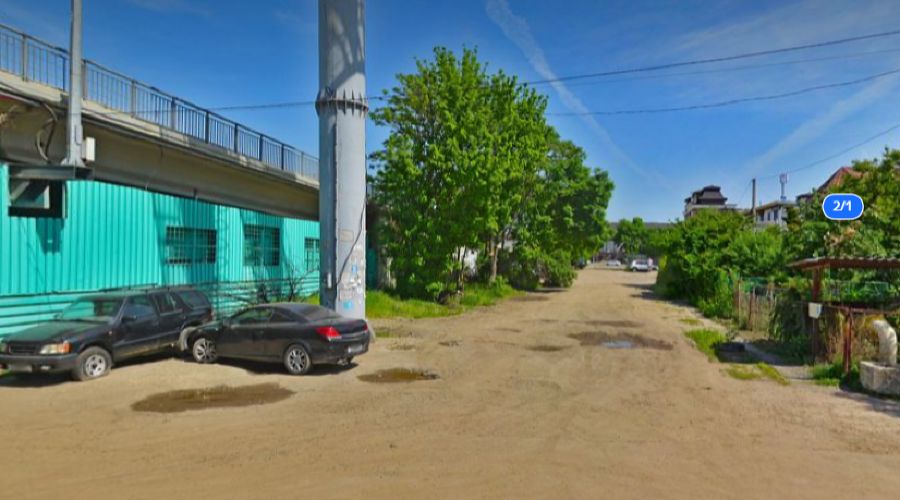 Пересечение улиц Садовой и Ипподромной  © Скриншот yandex.ru/maps, панорама 2021 года