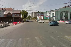 Перекресток улиц Северная и Тургенева в Краснодаре &copy;&nbsp;Скриншот панорамы карт Google