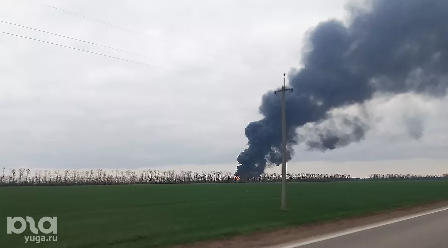 Снято 20 марта 2025 года на трассе 142-м километре трассы 03К-002 в Кавказском районе &copy;&nbsp;Фото Антона Быкова, Юга.ру