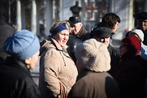 В Краснодаре пенсионеры вышли на митинг против отмены льгот на проезд © Фото Елены Синеок, Юга.ру