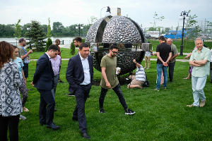 Открытие скульптуры «Точка» в Краснодаре © Фото Юга.ру