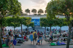 Кинопоказ в амфитеатре парка «Краснодар» &copy;&nbsp;Фото Дмитрия Пославского, Юга.ру