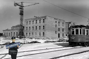 Строительство ДК ЗИП, зима 1956–1957 &copy;&nbsp;Фото с сайта myekaterinodar.ru