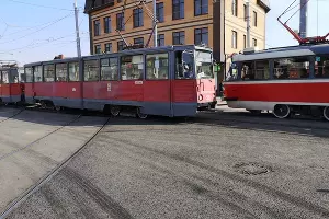Строительство трамвайного узла на улице Московской &copy;&nbsp;Фото предоставлено Антоном Смертиным, Новый трамвай Краснодара