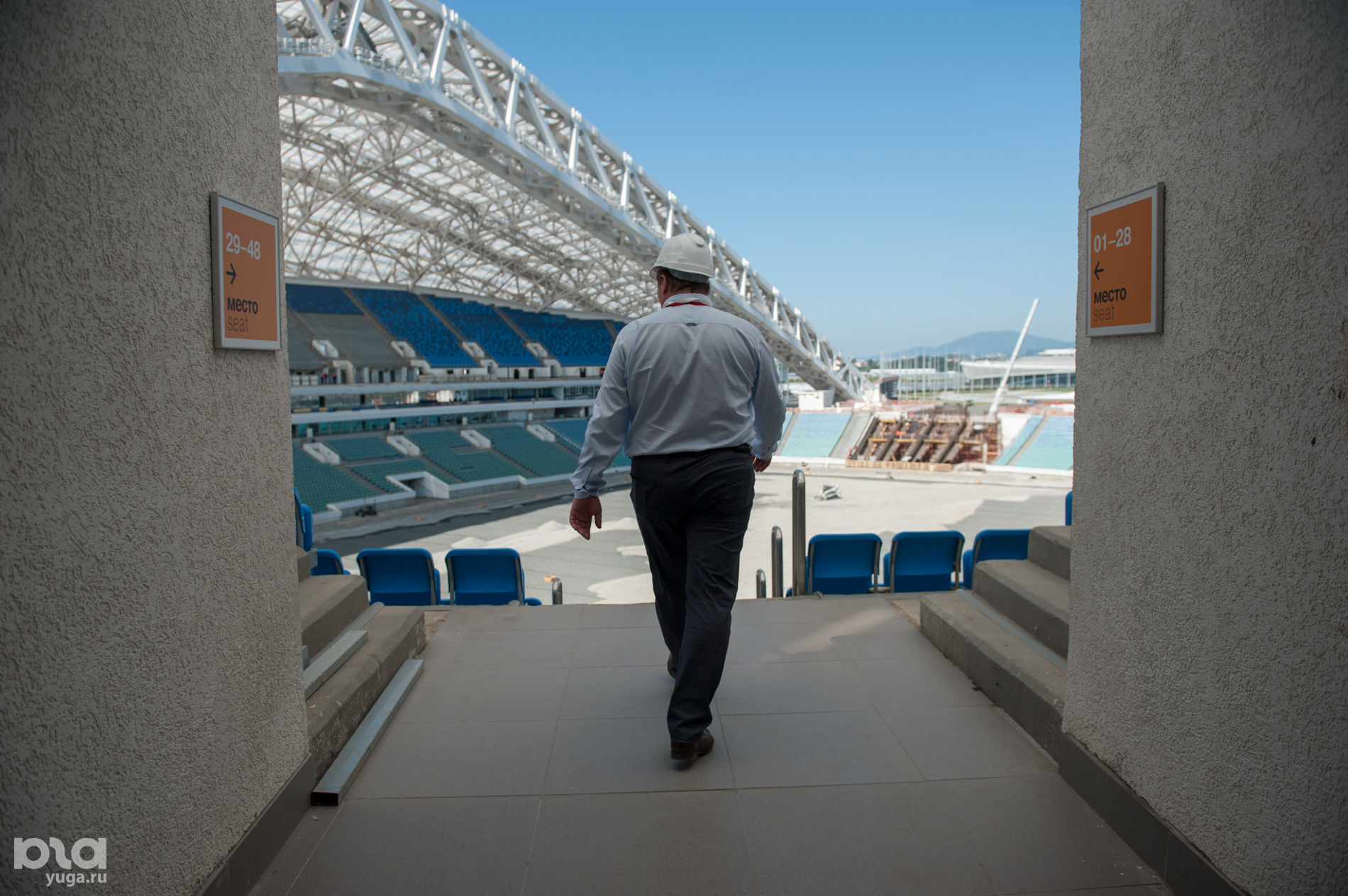 Делегация ФИФА проверила готовность сочинского стадиона «Фишт» © Фото Нины Зотиной, Юга.ру