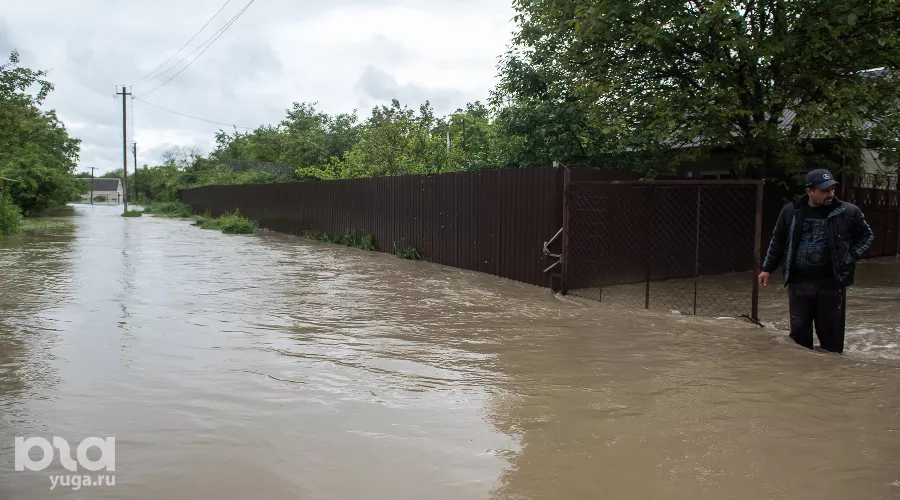 Подтопление в селе Левокумка Ставропольского края &copy;&nbsp;Фото Антона Подгайко, Юга.ру