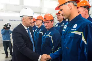 Запуск электроподстанции «Порт» в Тамани &copy;&nbsp;Фото Елены Синеок, Юга.ру