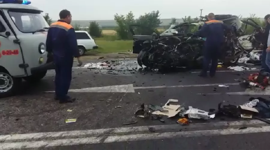 ДТП на Ставрополье &copy;&nbsp;Фото пресс-службы УГИБДД ГУ МВД по Ставропольскому краю