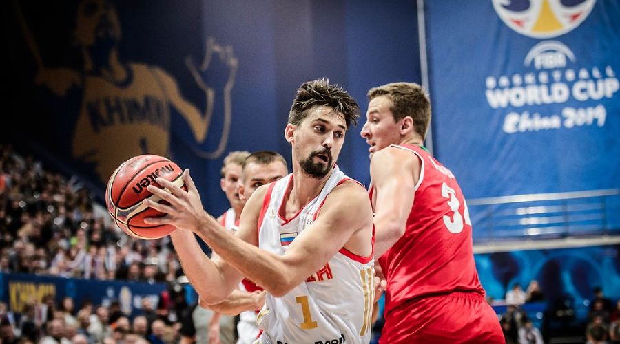 Матч квалификации баскетбольного Кубка мира 2019 года Россия — Болгария. Алексей Швед © Фото с сайта fiba.basketball