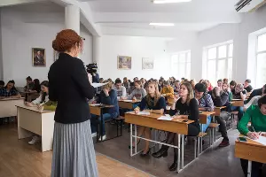 «Тотальный диктант — 2019» в Краснодаре &copy;&nbsp;Фото Елены Синеок, Юга.ру
