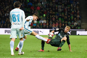 ФК «Краснодар» вырвал победу у питерского «Зенита» &copy;&nbsp;Елена Синеок, Юга.ру