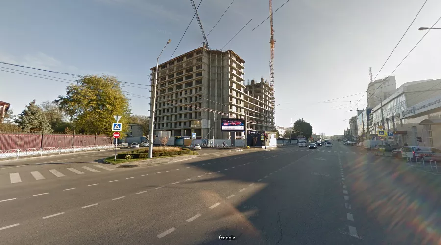 Перекресток улиц Северной и Аэродромной &copy;&nbsp;Скриншот из Google Карты