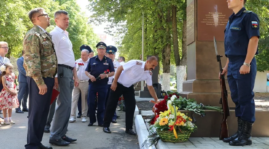 Памятник Герою России Евгению Филипову в Краснодаре &copy;&nbsp;Фото пресс-службы администрации Краснодара
