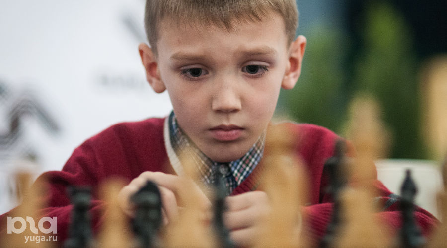 Крамник и Трегубов провели сеанс одновременной игры в шахматы в Краснодаре  © Елена Синеок, ЮГА.ру