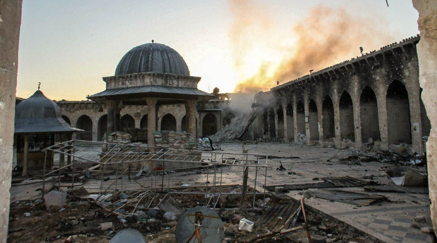 Разрушенная мечеть в Алеппо © РИА Новости