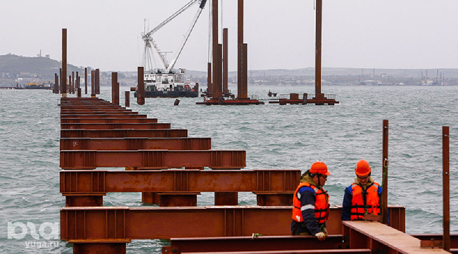 Строительство Керченского моста &copy;&nbsp;Влад Александров, ЮГА.ру