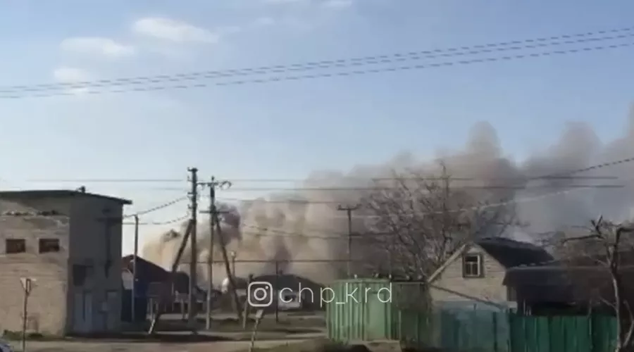  &copy;&nbsp;Кадр из видео из телеграм-канала &laquo;ЧП Краснодара&raquo;, t.me/chp_krd