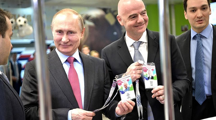Владимир Путин и Джанни Инфантино © Фото с сайта kremlin.ru