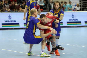 Отборочный матч чемпионата Европы — 2018 по гандболу между сборными России и Швеции © Фото с официального сайта Федерации гандбола России, rushandball.ru