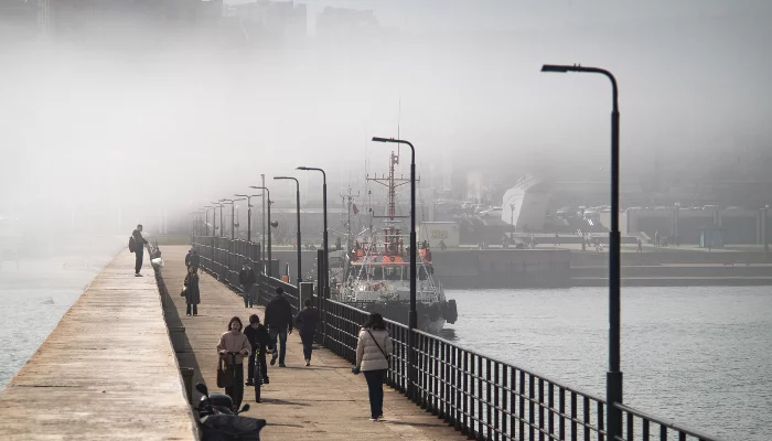 Туман в Новороссийске &copy;&nbsp;фото Tateshi Yokotaishi https://vk.com/sakanoid