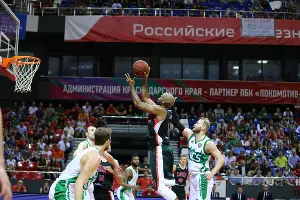 Матч 1/4 финала Единой лиги ВТБ «Локомотив-Кубань» — УНИКС &copy;&nbsp;Фото пресс-службы ПБК &laquo;Локомотив-Кубань&raquo;