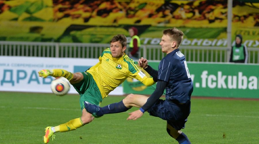 Матч первенства ФНЛ «Кубань» — «Мордовия». Олег Алейник &copy;&nbsp;Фото с официального сайта ФК &laquo;Мордовия&raquo;, fc-mordovia.ru