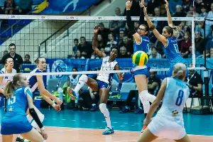 Волейболистки краснодарского «Динамо» проиграли швейцарскому «Волеро» в стартовом матче Лиги чемпионов &copy;&nbsp;Евгений Резник, Юга.ру