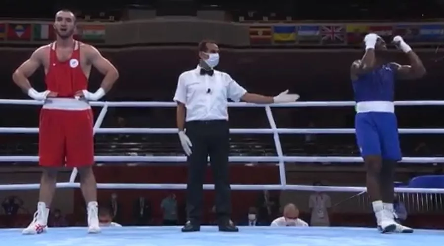  &copy;&nbsp;Скриншот трансляции боя &laquo;Матч ТВ&raquo;