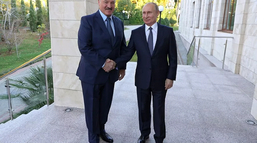 Александр Лукашенко и Владимир Путин  &copy;&nbsp;Фото пресс-службы Кремля