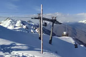 Площадка для снегомерных наблюдений, где ходят только метеорологи и лисы &copy;&nbsp;Фото из личного архива Адриана Коротеева