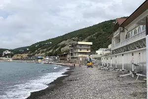 На пляже в Широкой Балке &copy;&nbsp;Фото Иолины Грибковой, Юга.ру