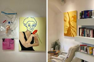 Произведения Насти Булгаковой © Коллаж из фото Варвары Колесниковой