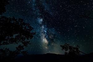 Вид на Млечный Путь в станице Баговской © скриншот фото из телеграм-канала «Западный Кавказ Мостовской/Мостовский»