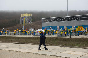 Торжественное открытие газопровода «Турецкий поток» на компрессорной станции «Русская» © Фото Елены Синеок, Юга.ру