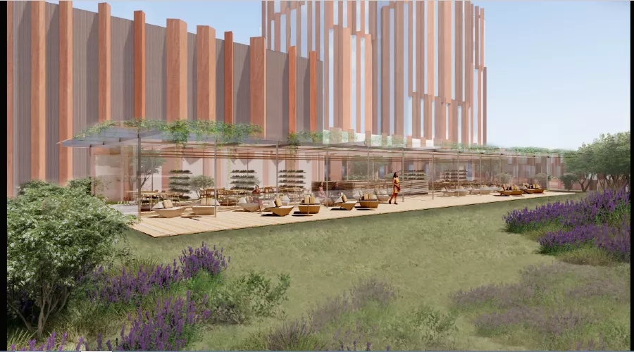 Проект комплекса «Континент» в центре Краснодара &copy;&nbsp;Скриншот фото из письма от группы компаний &laquo;БЭЛ Девелопмент&raquo;