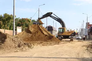 Ремонт дороги на перекрестке улиц Тургенева и Северной &copy;&nbsp;Фото пресс-службы администрации Краснодара