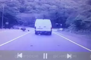  &copy;&nbsp;Скриншот из видео паблика &laquo;Вконтакте&raquo; &laquo;ЧП Сочи&raquo;, vk.com/chpsochi
