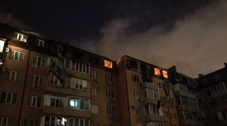 Пожар на Прокофьева &copy;&nbsp;пресс-служба СКР по Краснодарскому краю